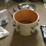 Hardware cleaned, polished and re-installed. Screws all lubricated.