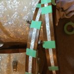 Laminating wrap inlay into the new bass drum hoops.