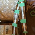 Laminating wrap inlay into the new bass drum hoops.