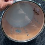 Remo Ambassador Clear on all the resonator heads.