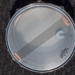 Remo Hazy Snare-side head, internal muffler, new snare wires.