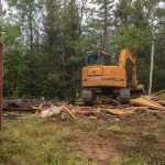 It didn't take long to knock the old building down. I almost missed it