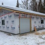 Windows and garage door in. The big door was a bit of work