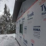 One end done, soffit and fascia