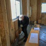 Ken roughing in the wiring