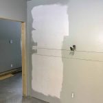 The last bit of unpainted walls