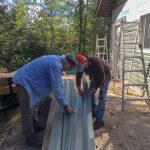 Cutting into the gable end