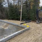 Prepping for underground hydro feed