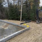 Prepping for underground hydro feed