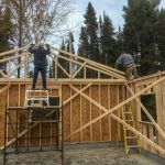 Terry's on the other side of the trusses