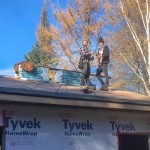 I'm getting lazy in my old age and hired some young muscle to do the shingling this time. Josh and his cousin did a great job